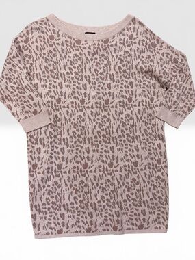 Express Women's Scoop Neck Tunic Sweater 3/4 Sleeve Size Large